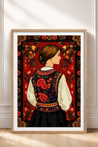 HOMEPACK Ahşap Çerçeveli Tablo Çerçeveli Poster Sanatsal Modern Duvar Dekoru TK-786