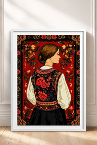 HOMEPACK Ahşap Çerçeveli Tablo Çerçeveli Poster Sanatsal Modern Duvar Dekoru TK-786