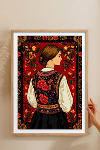 HOMEPACK Ahşap Çerçeveli Tablo Çerçeveli Poster Sanatsal Modern Duvar Dekoru TK-786