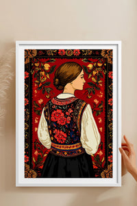 HOMEPACK Ahşap Çerçeveli Tablo Çerçeveli Poster Sanatsal Modern Duvar Dekoru TK-786