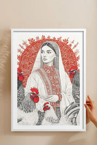 HOMEPACK Ahşap Çerçeveli Tablo Çerçeveli Poster Sanatsal Modern Duvar Dekoru TK-788