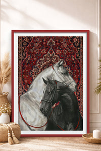 HOMEPACK Ahşap Çerçeveli Tablo Çerçeveli Poster Sanatsal Modern Duvar Dekoru TK-789