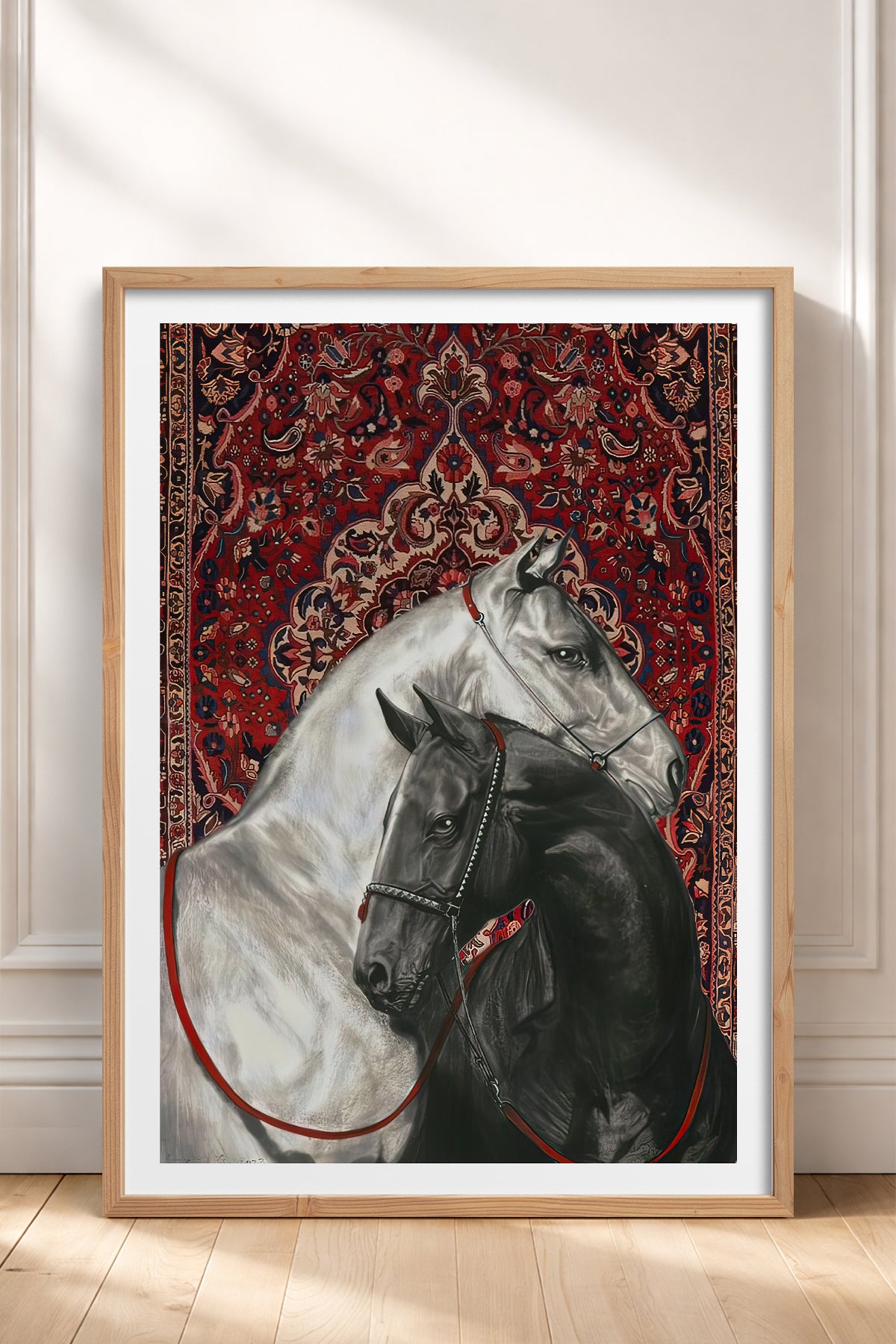 HOMEPACK Ahşap Çerçeveli Tablo Çerçeveli Poster Sanatsal Modern Duvar Dekoru TK-789