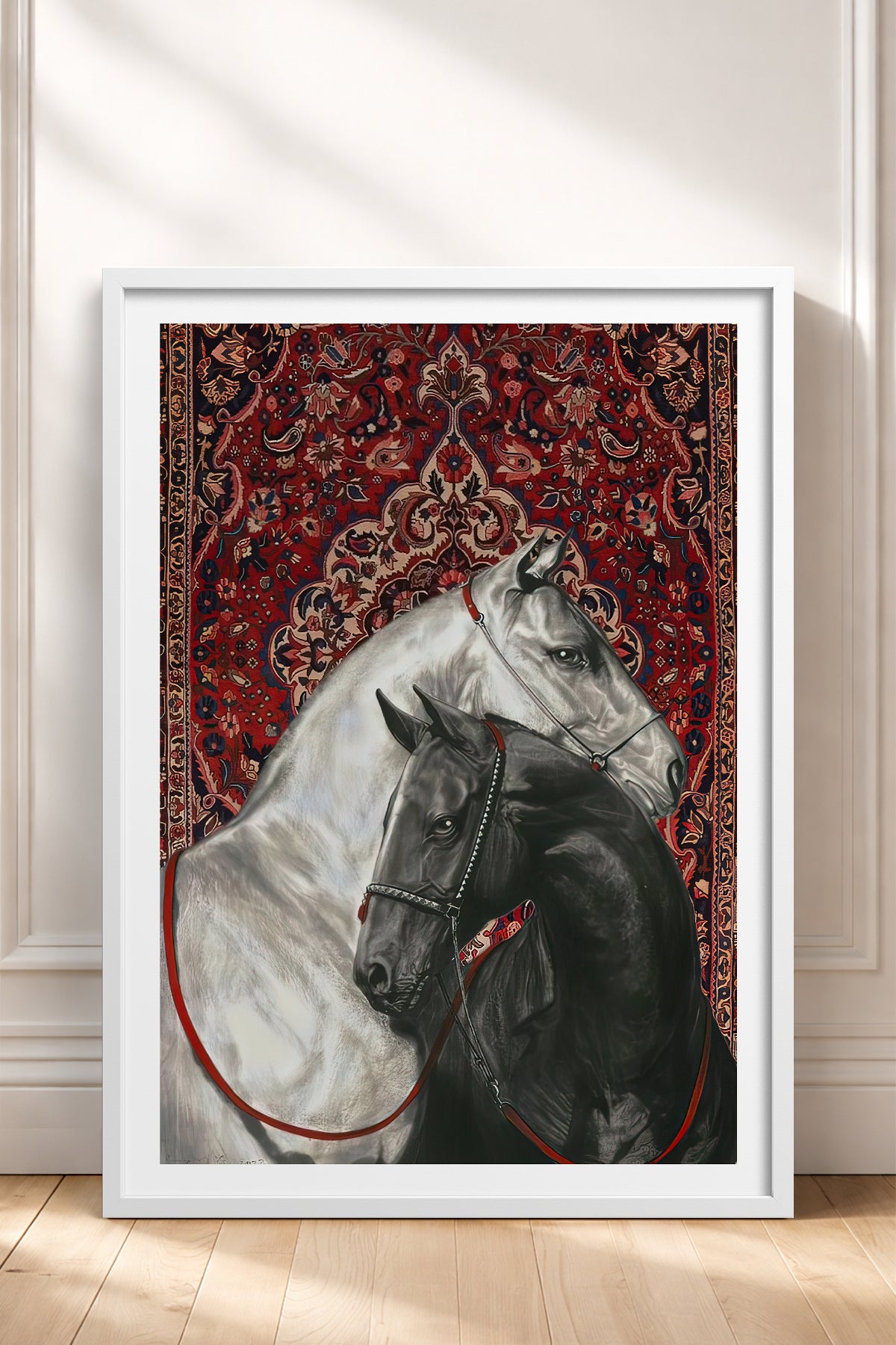 HOMEPACK Ahşap Çerçeveli Tablo Çerçeveli Poster Sanatsal Modern Duvar Dekoru TK-789