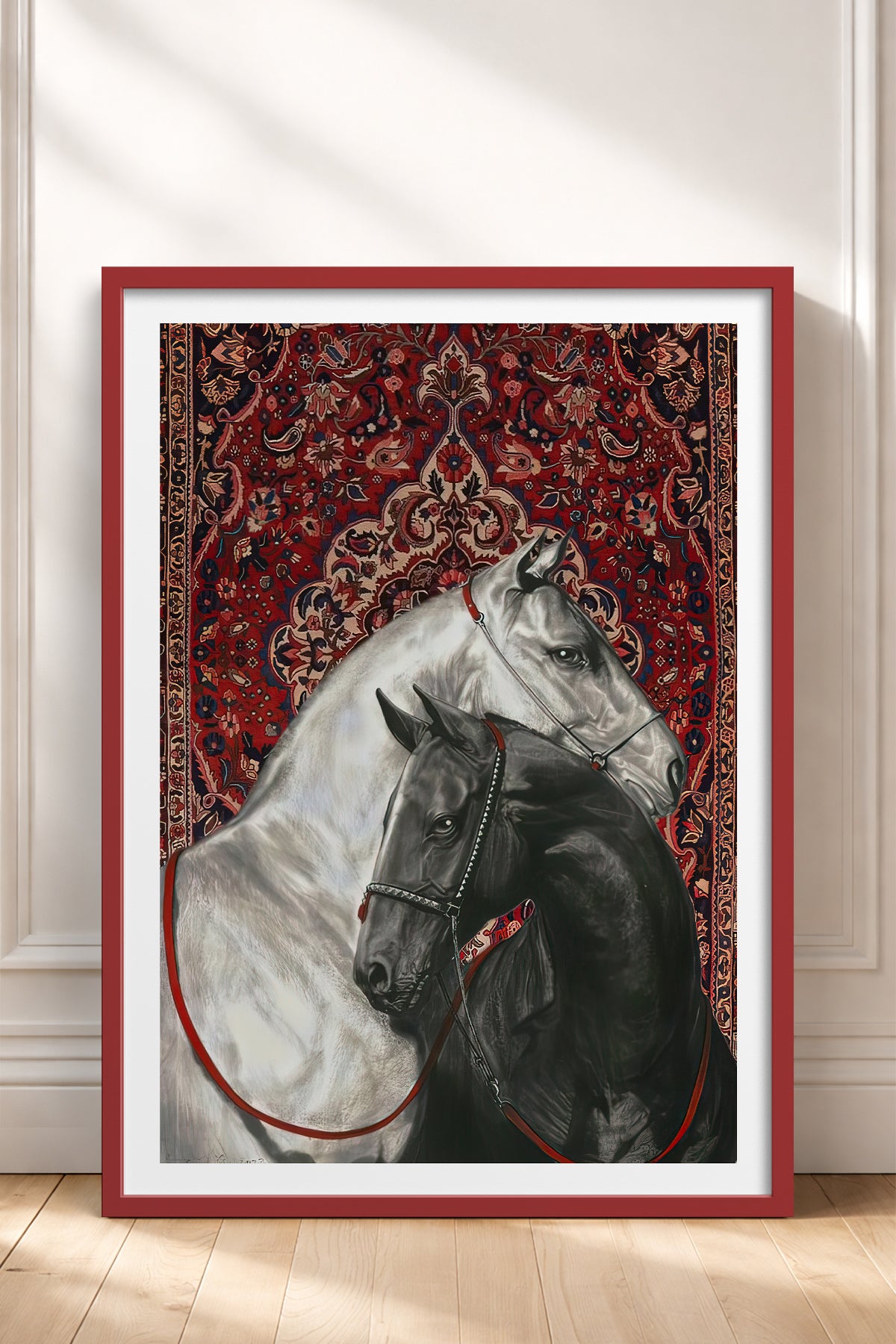 HOMEPACK Ahşap Çerçeveli Tablo Çerçeveli Poster Sanatsal Modern Duvar Dekoru TK-789