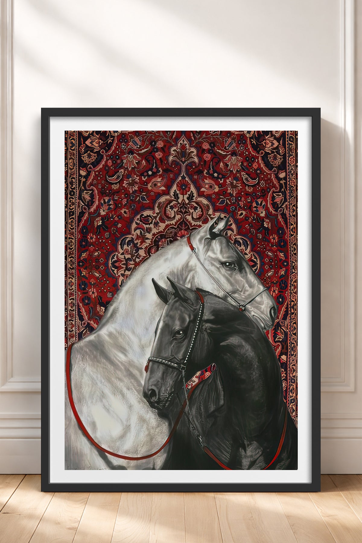 HOMEPACK Ahşap Çerçeveli Tablo Çerçeveli Poster Sanatsal Modern Duvar Dekoru TK-789