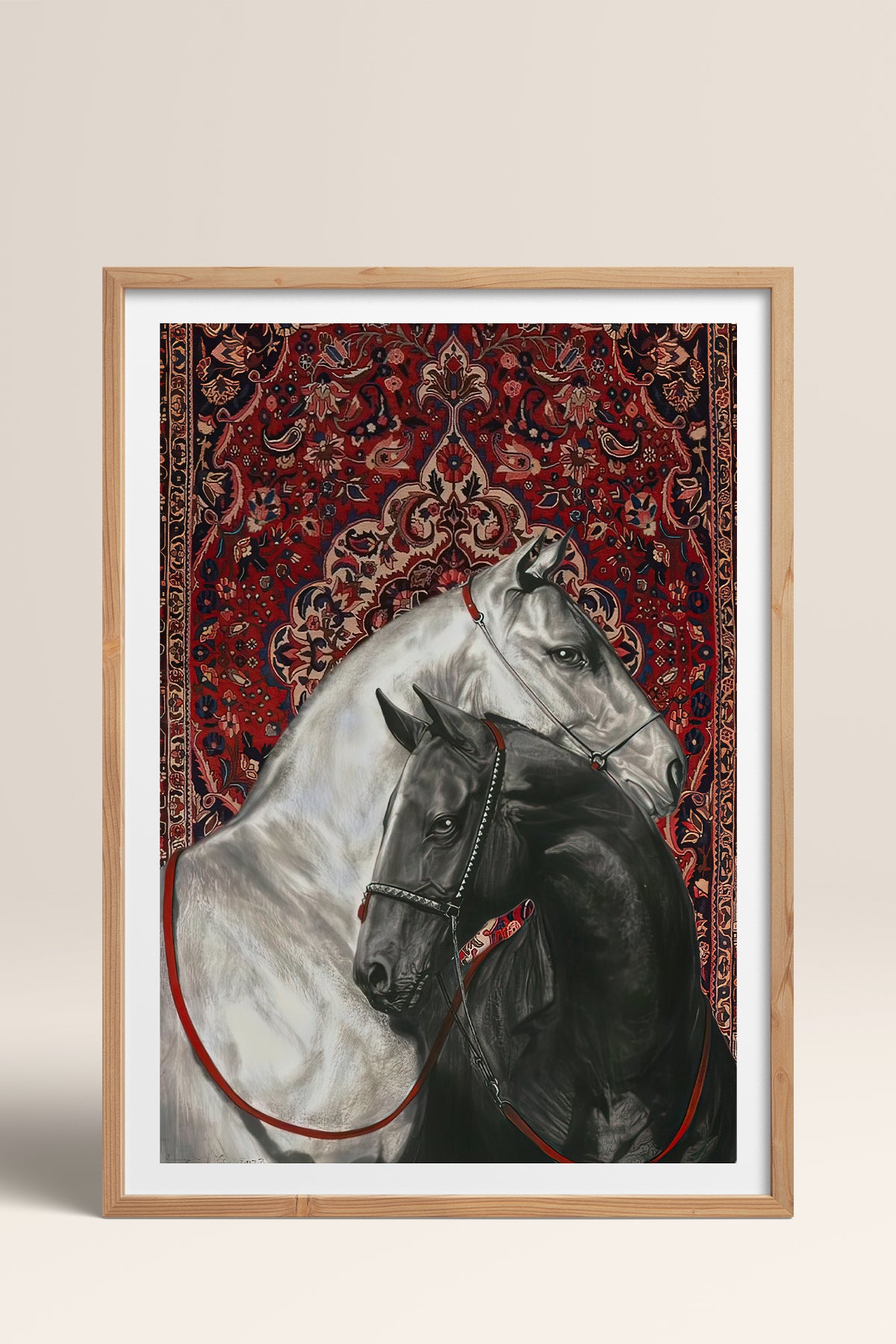 HOMEPACK Ahşap Çerçeveli Tablo Çerçeveli Poster Sanatsal Modern Duvar Dekoru TK-789