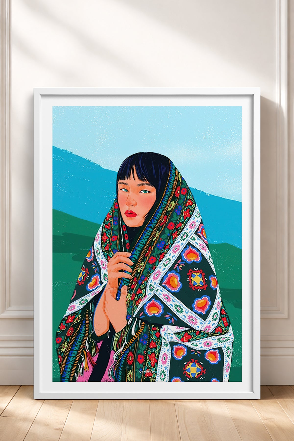 HOMEPACK Ahşap Çerçeveli Tablo Çerçeveli Poster Sanatsal Modern Duvar Dekoru TK-790