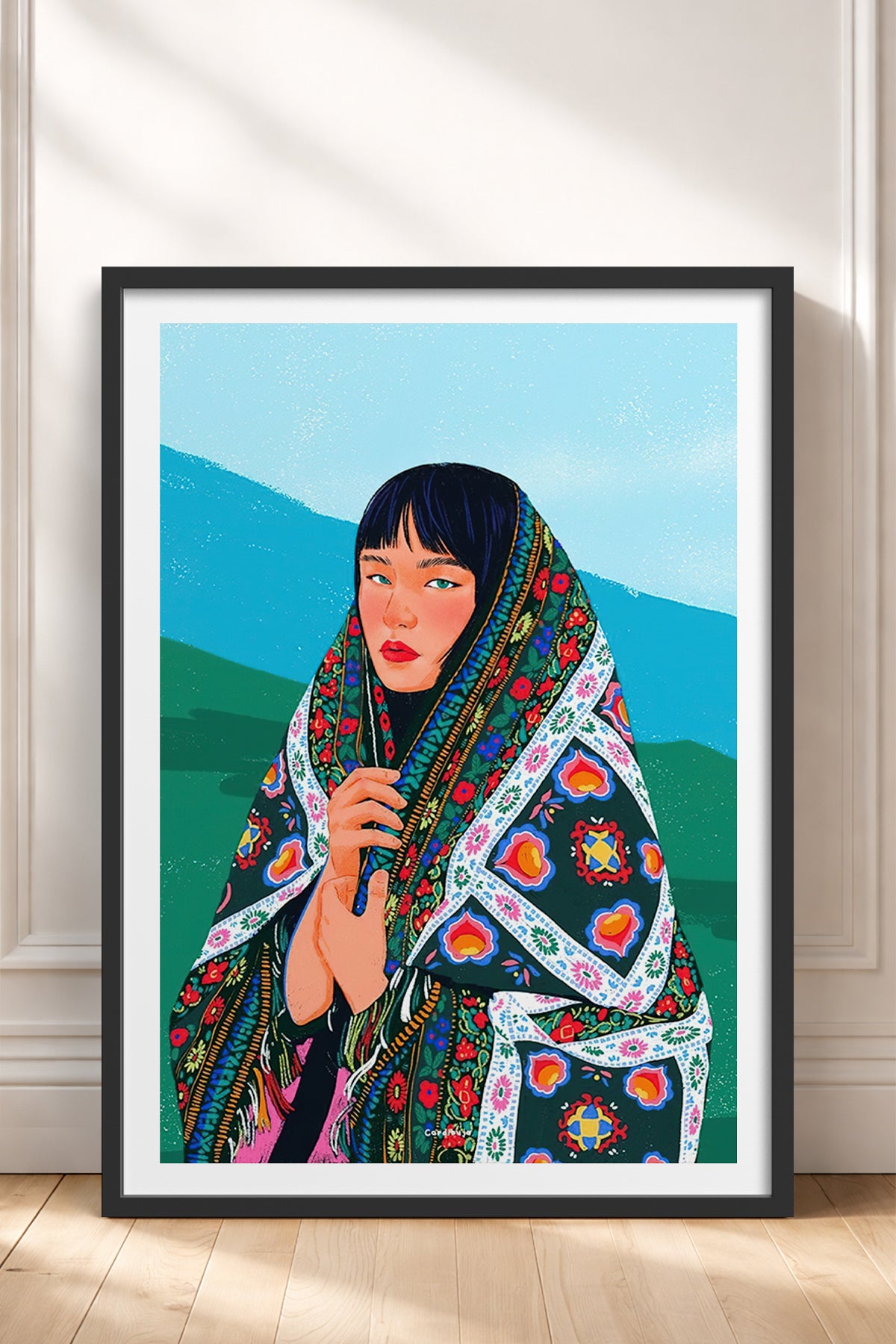 HOMEPACK Ahşap Çerçeveli Tablo Çerçeveli Poster Sanatsal Modern Duvar Dekoru TK-790