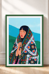 HOMEPACK Ahşap Çerçeveli Tablo Çerçeveli Poster Sanatsal Modern Duvar Dekoru TK-790