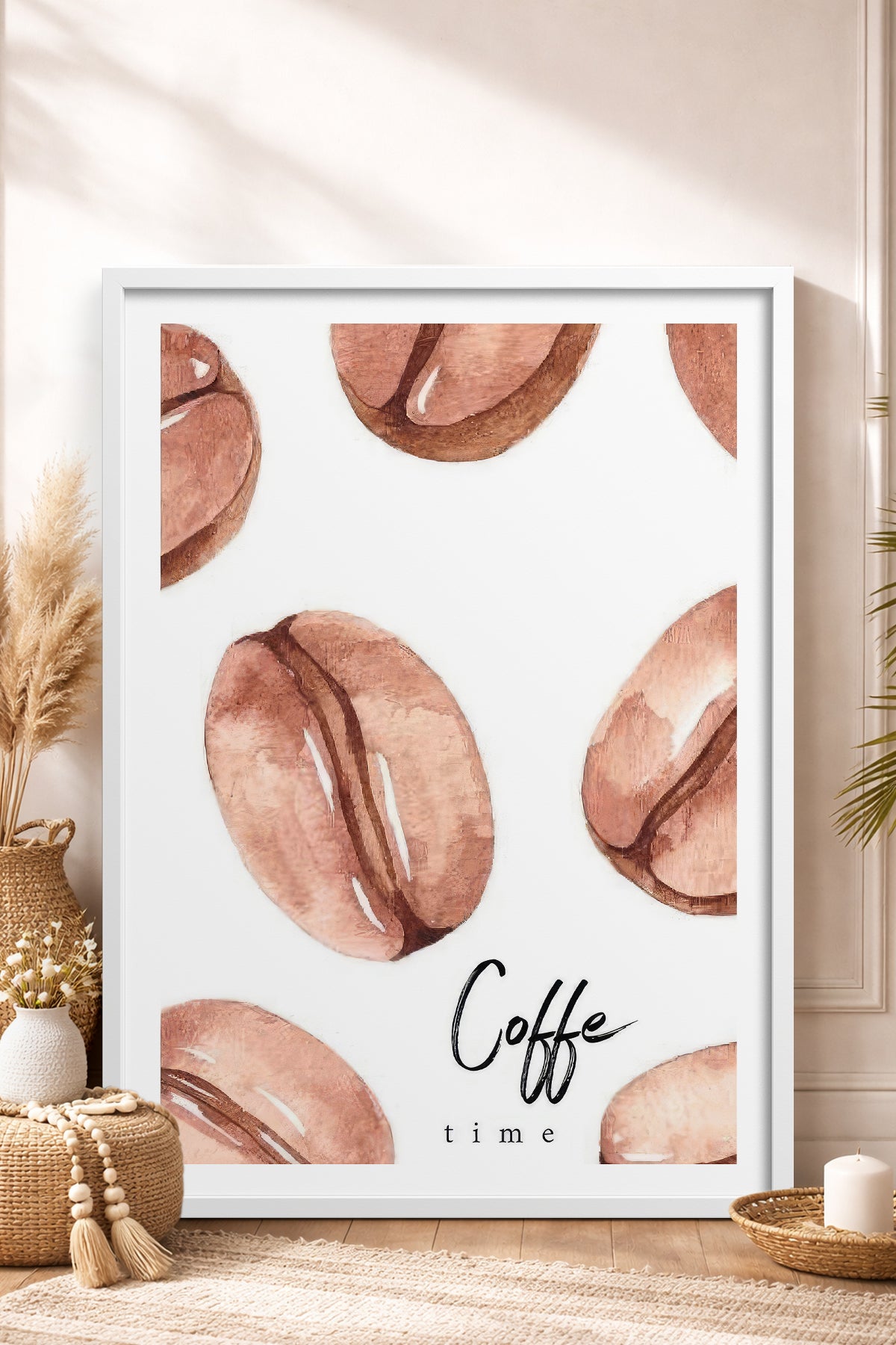 HOMEPACK Ahşap Çerçeveli Tablo Çerçeveli Poster Sanatsal Modern Duvar Dekoru TK-791