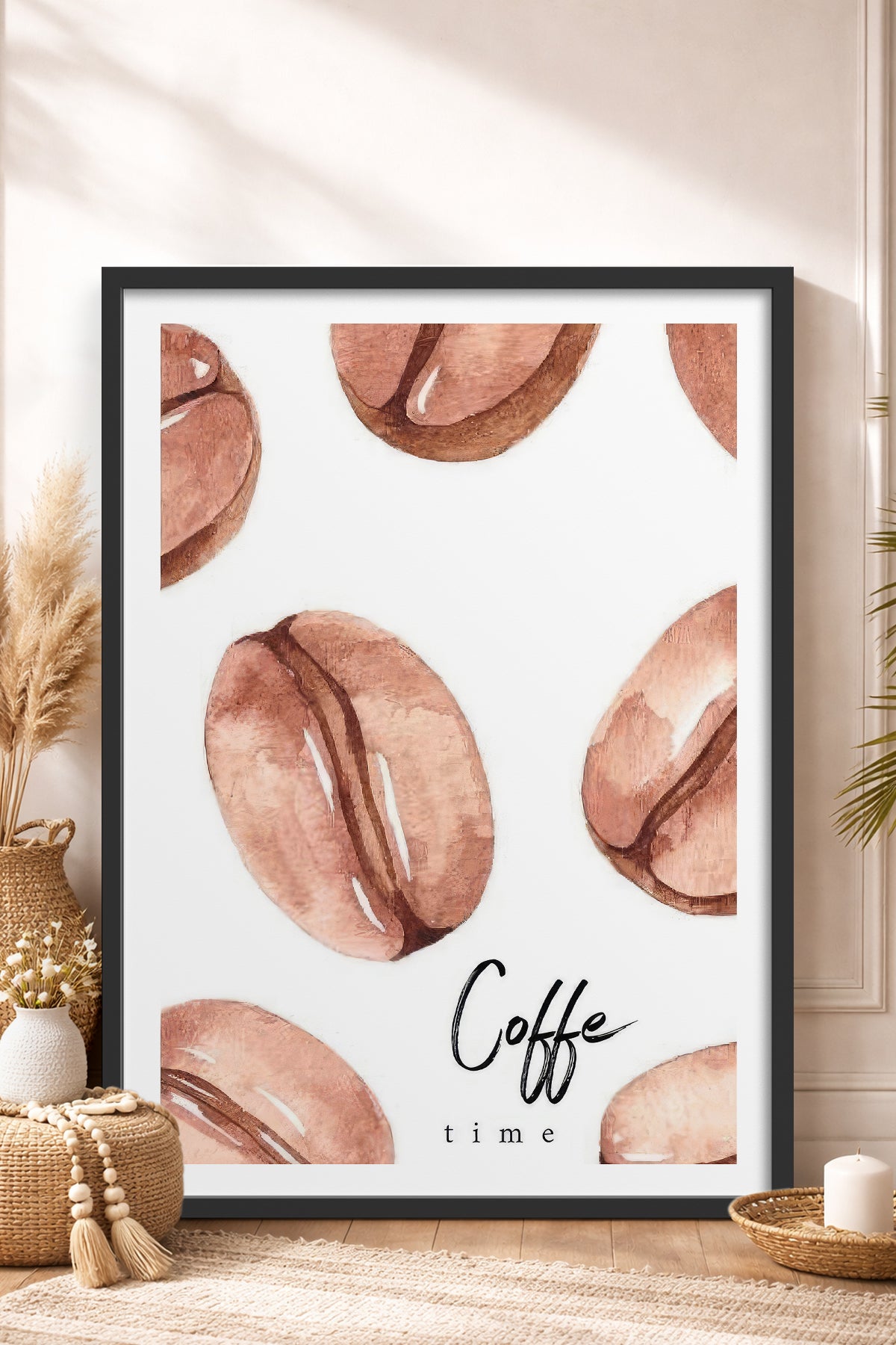 HOMEPACK Ahşap Çerçeveli Tablo Çerçeveli Poster Sanatsal Modern Duvar Dekoru TK-791