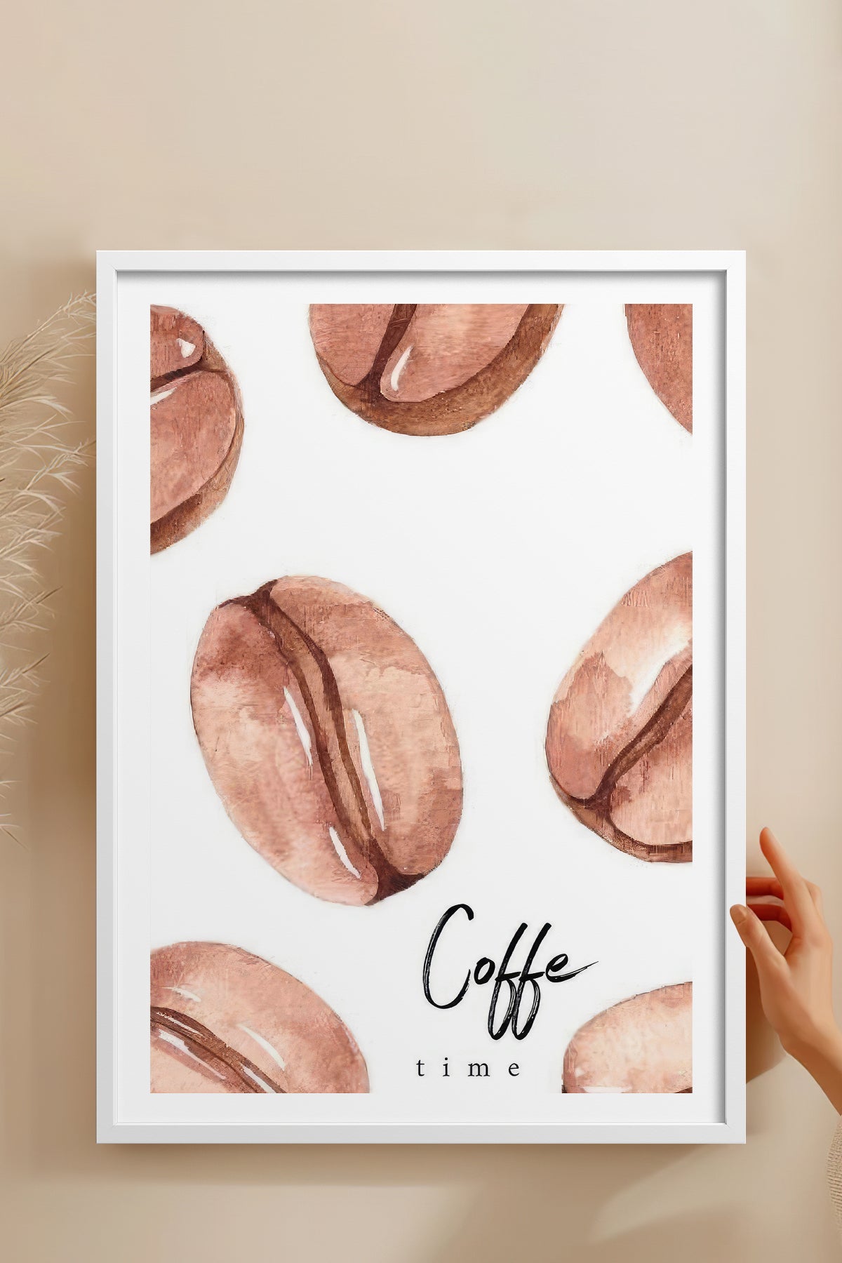 HOMEPACK Ahşap Çerçeveli Tablo Çerçeveli Poster Sanatsal Modern Duvar Dekoru TK-791