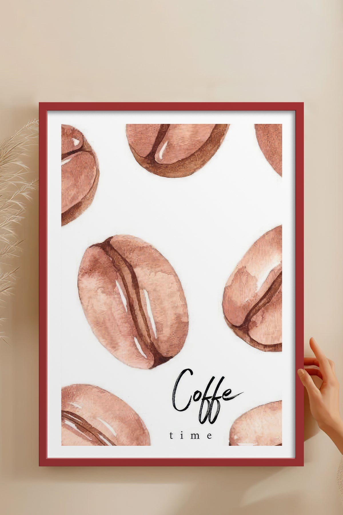 HOMEPACK Ahşap Çerçeveli Tablo Çerçeveli Poster Sanatsal Modern Duvar Dekoru TK-791