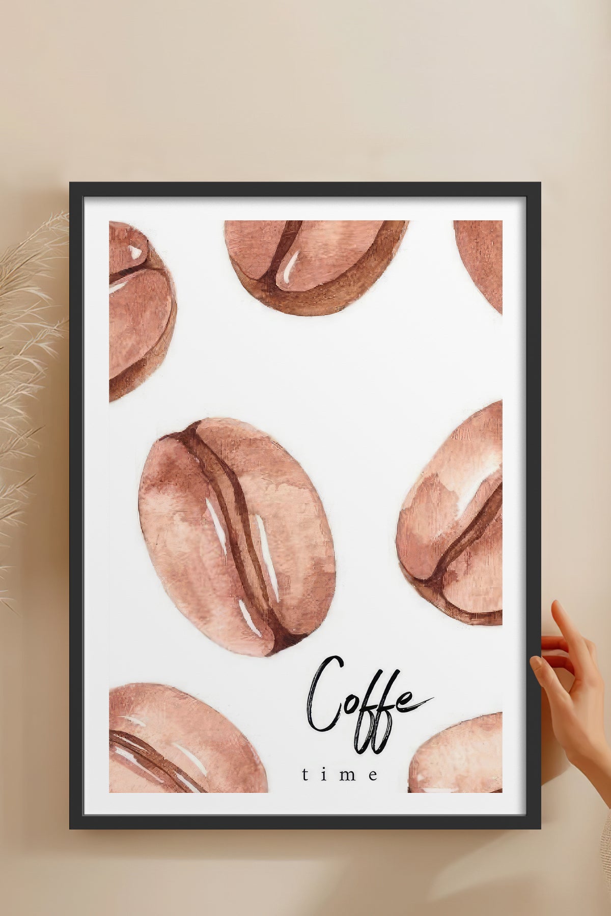HOMEPACK Ahşap Çerçeveli Tablo Çerçeveli Poster Sanatsal Modern Duvar Dekoru TK-791