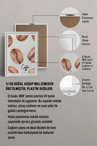 HOMEPACK Ahşap Çerçeveli Tablo Çerçeveli Poster Sanatsal Modern Duvar Dekoru TK-791