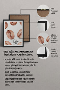 HOMEPACK Ahşap Çerçeveli Tablo Çerçeveli Poster Sanatsal Modern Duvar Dekoru TK-791