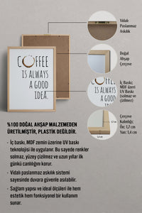 HOMEPACK Ahşap Çerçeveli Tablo Çerçeveli Poster Sanatsal Modern Duvar Dekoru TK-792
