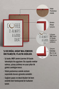 HOMEPACK Ahşap Çerçeveli Tablo Çerçeveli Poster Sanatsal Modern Duvar Dekoru TK-792