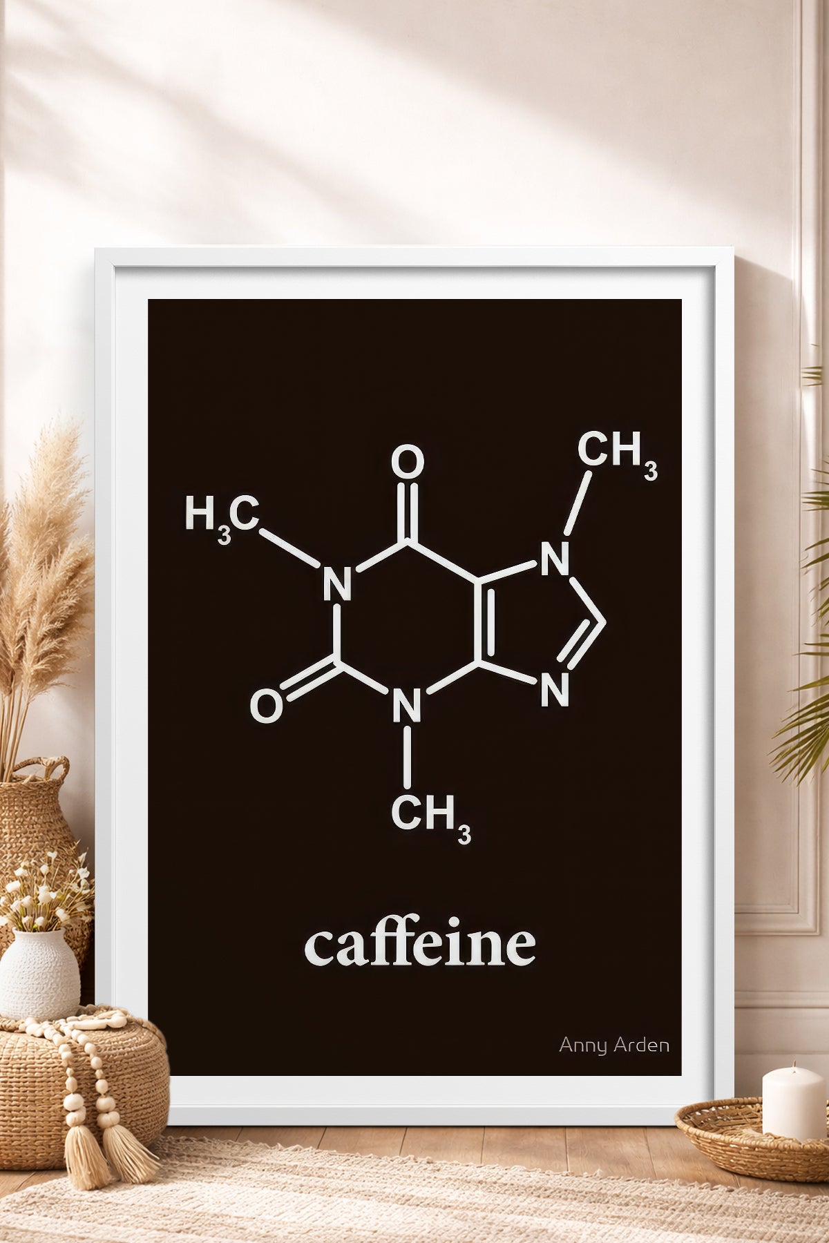 HOMEPACK Ahşap Çerçeveli Tablo Çerçeveli Poster Sanatsal Modern Duvar Dekoru TK-795