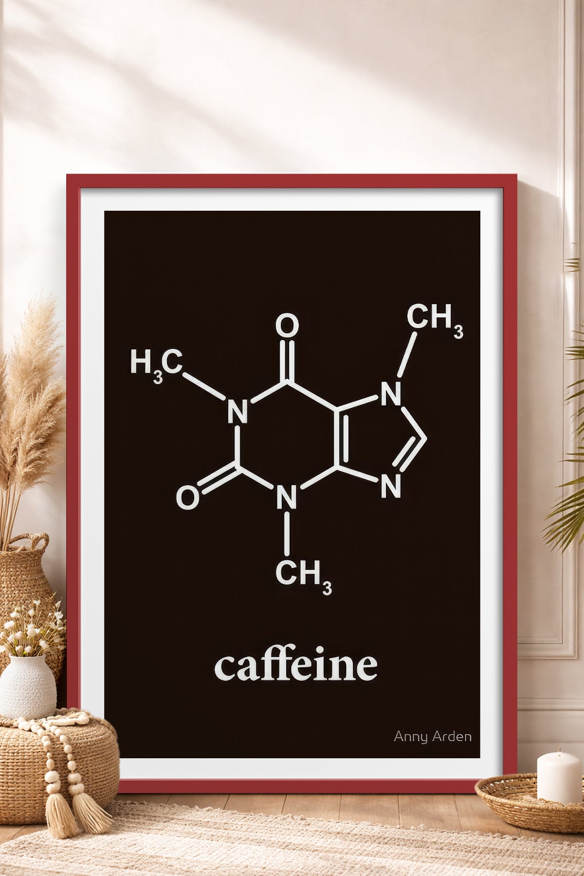 HOMEPACK Ahşap Çerçeveli Tablo Çerçeveli Poster Sanatsal Modern Duvar Dekoru TK-795