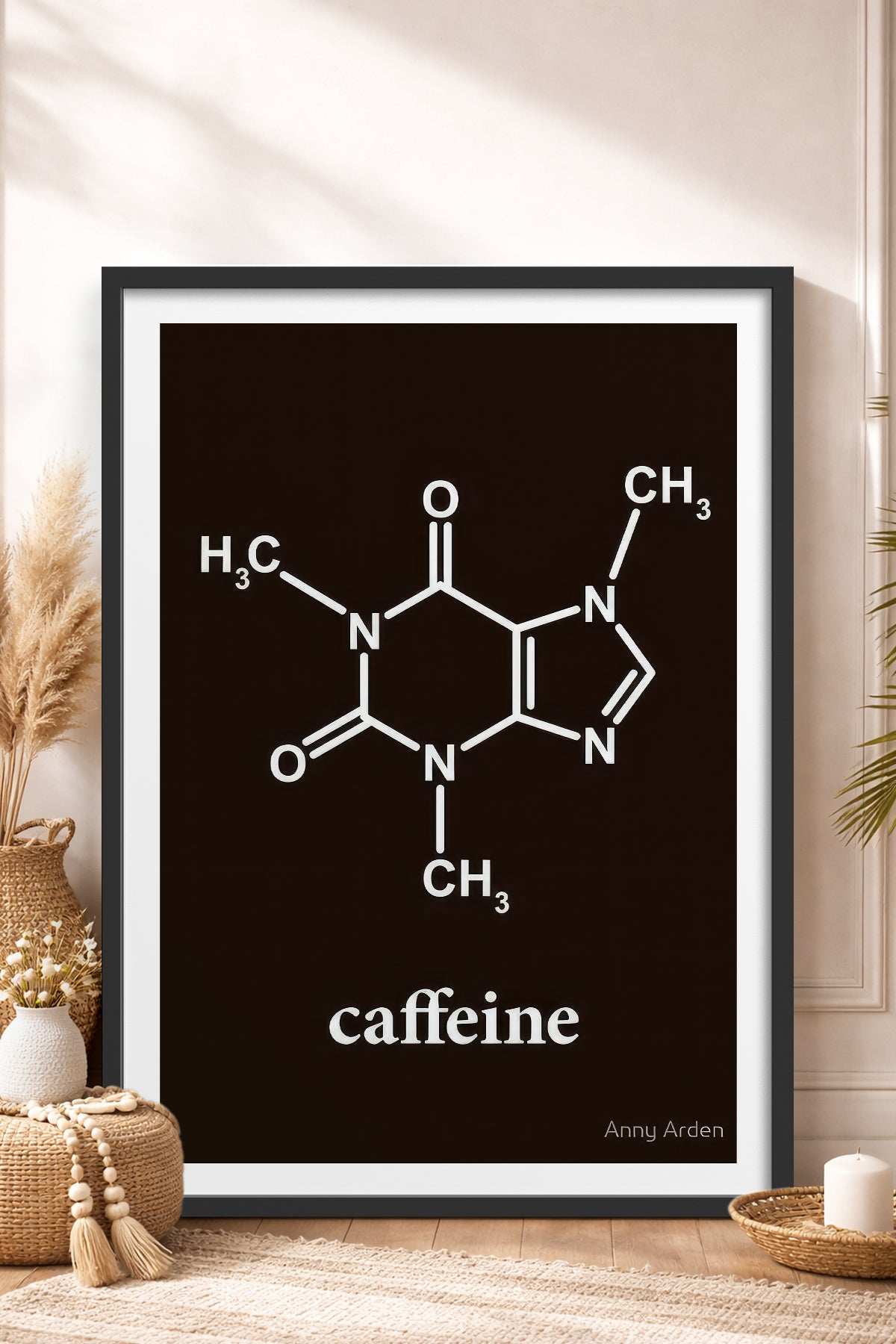 HOMEPACK Ahşap Çerçeveli Tablo Çerçeveli Poster Sanatsal Modern Duvar Dekoru TK-795