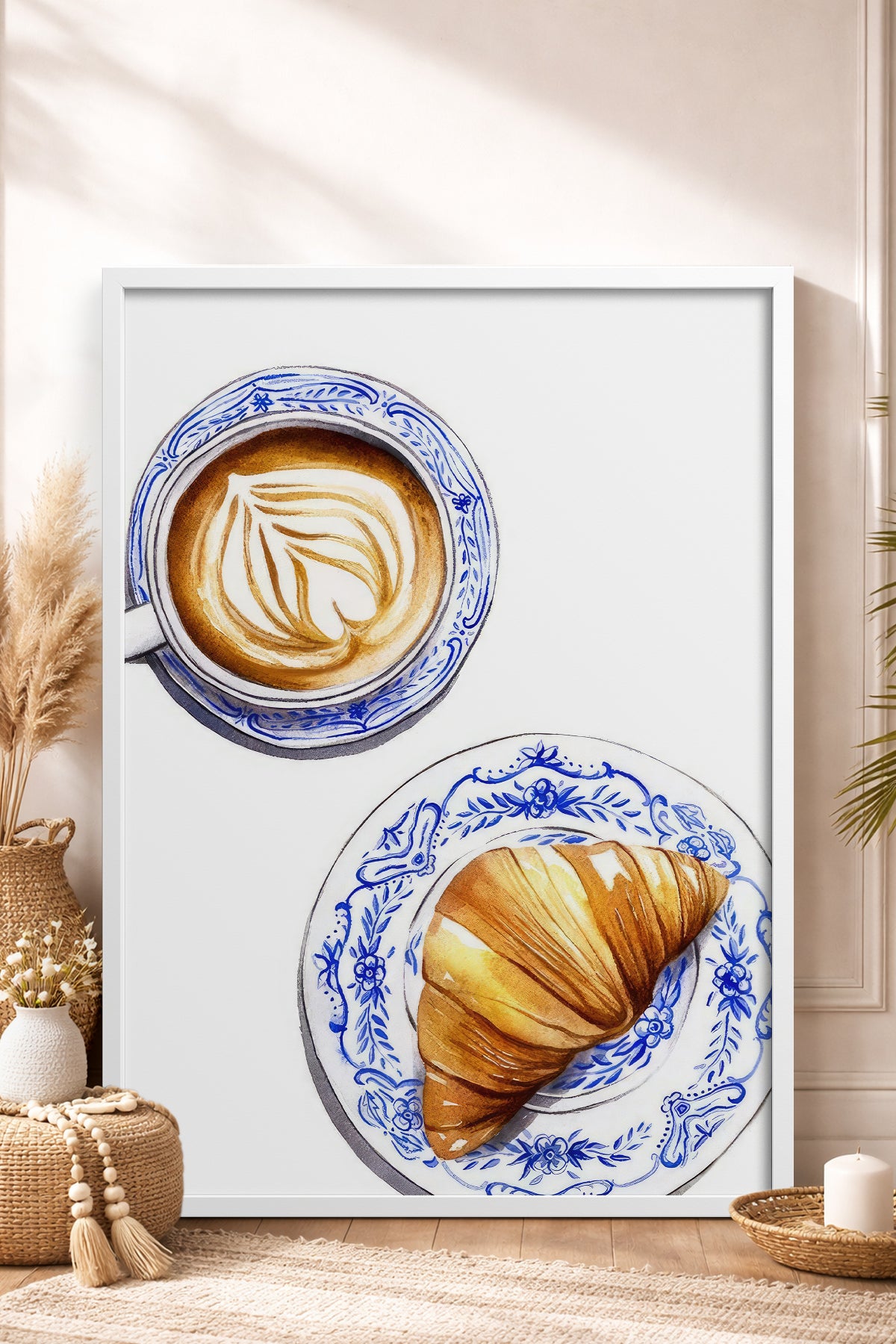 HOMEPACK Ahşap Çerçeveli Tablo Çerçeveli Poster Sanatsal Modern Duvar Dekoru TK-796
