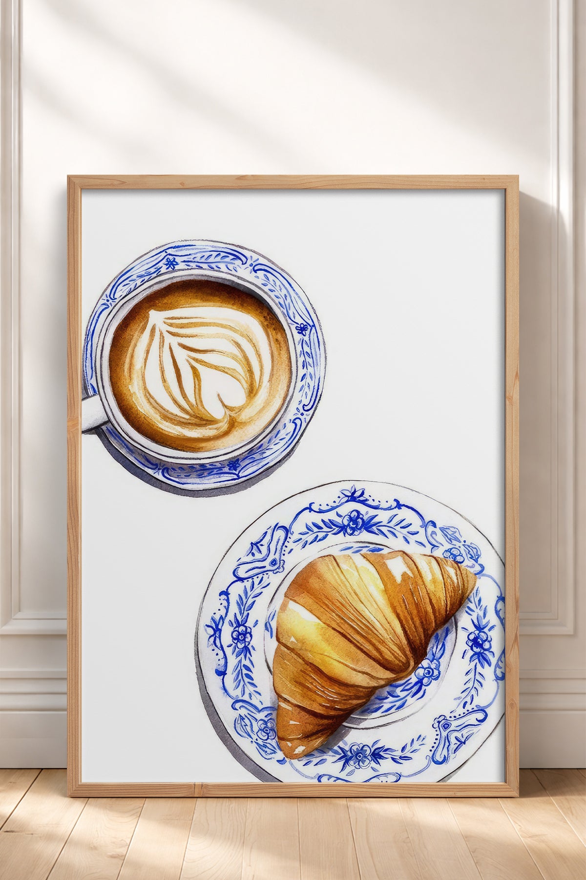 HOMEPACK Ahşap Çerçeveli Tablo Çerçeveli Poster Sanatsal Modern Duvar Dekoru TK-796