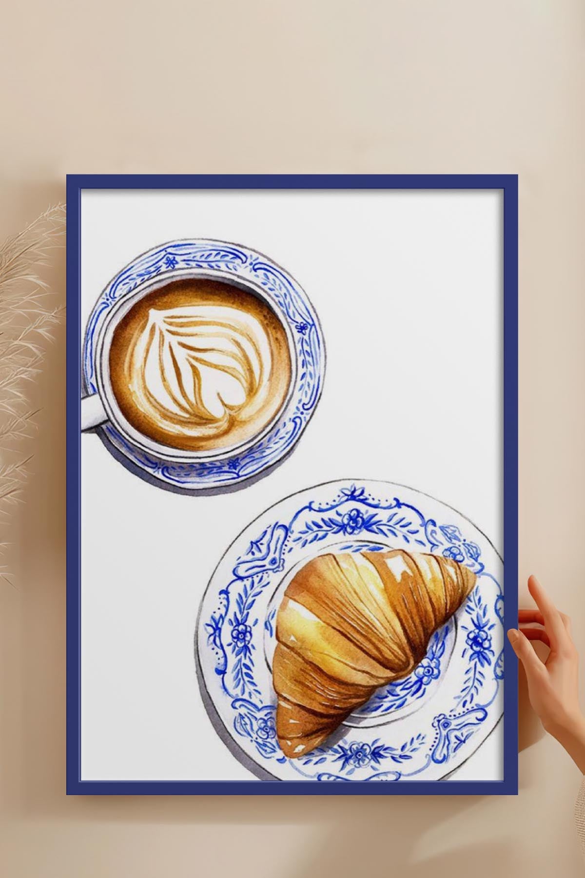 HOMEPACK Ahşap Çerçeveli Tablo Çerçeveli Poster Sanatsal Modern Duvar Dekoru TK-796