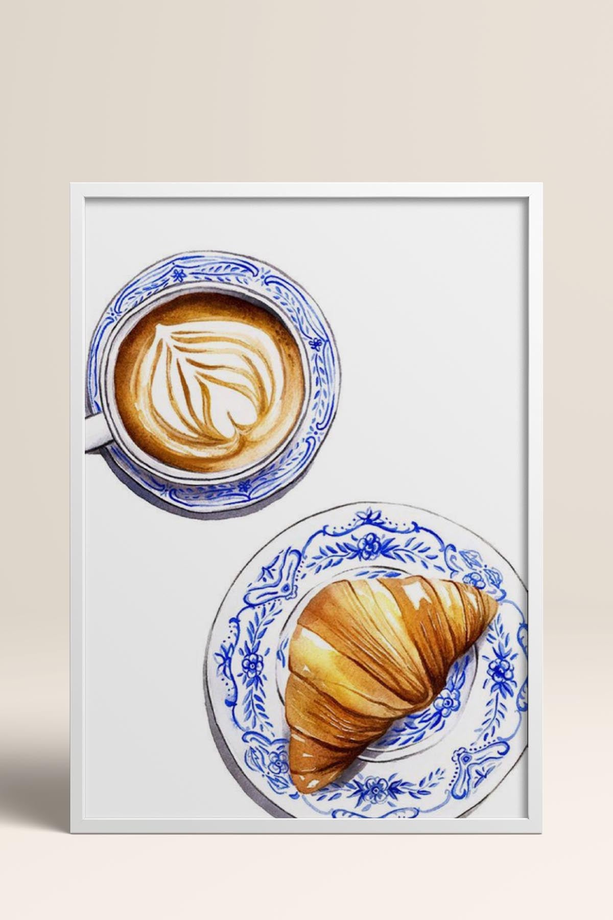 HOMEPACK Ahşap Çerçeveli Tablo Çerçeveli Poster Sanatsal Modern Duvar Dekoru TK-796