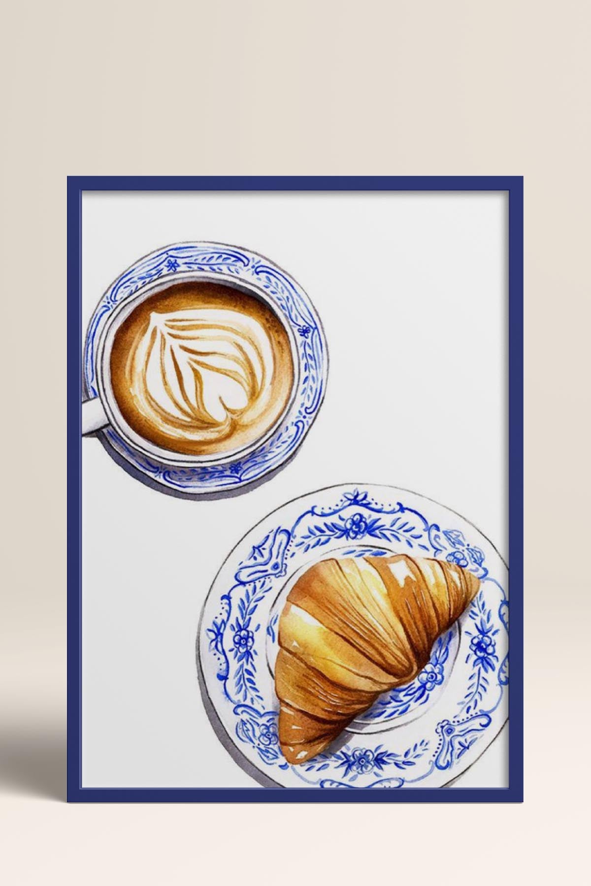 HOMEPACK Ahşap Çerçeveli Tablo Çerçeveli Poster Sanatsal Modern Duvar Dekoru TK-796