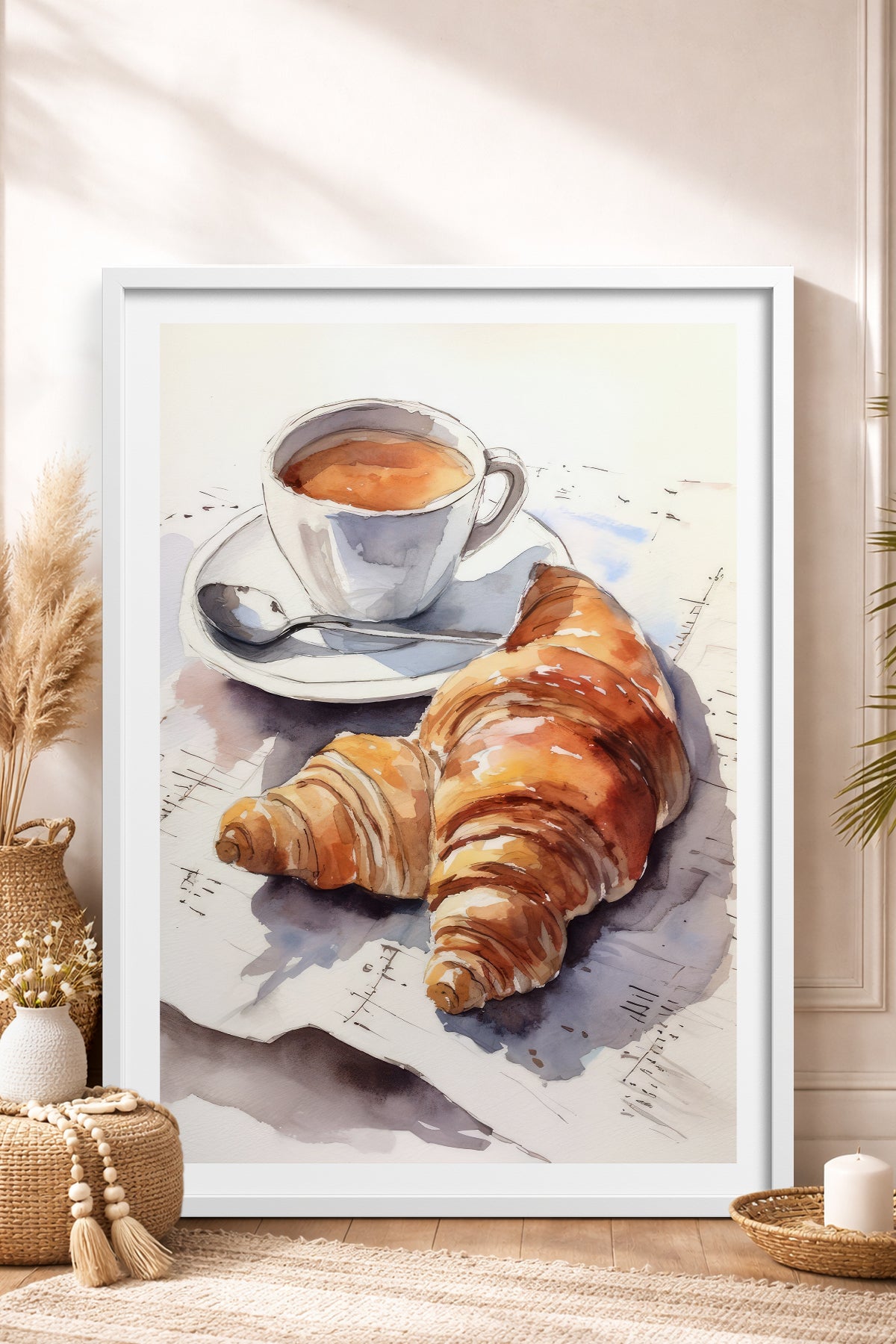 HOMEPACK Ahşap Çerçeveli Tablo Çerçeveli Poster Sanatsal Modern Duvar Dekoru TK-797