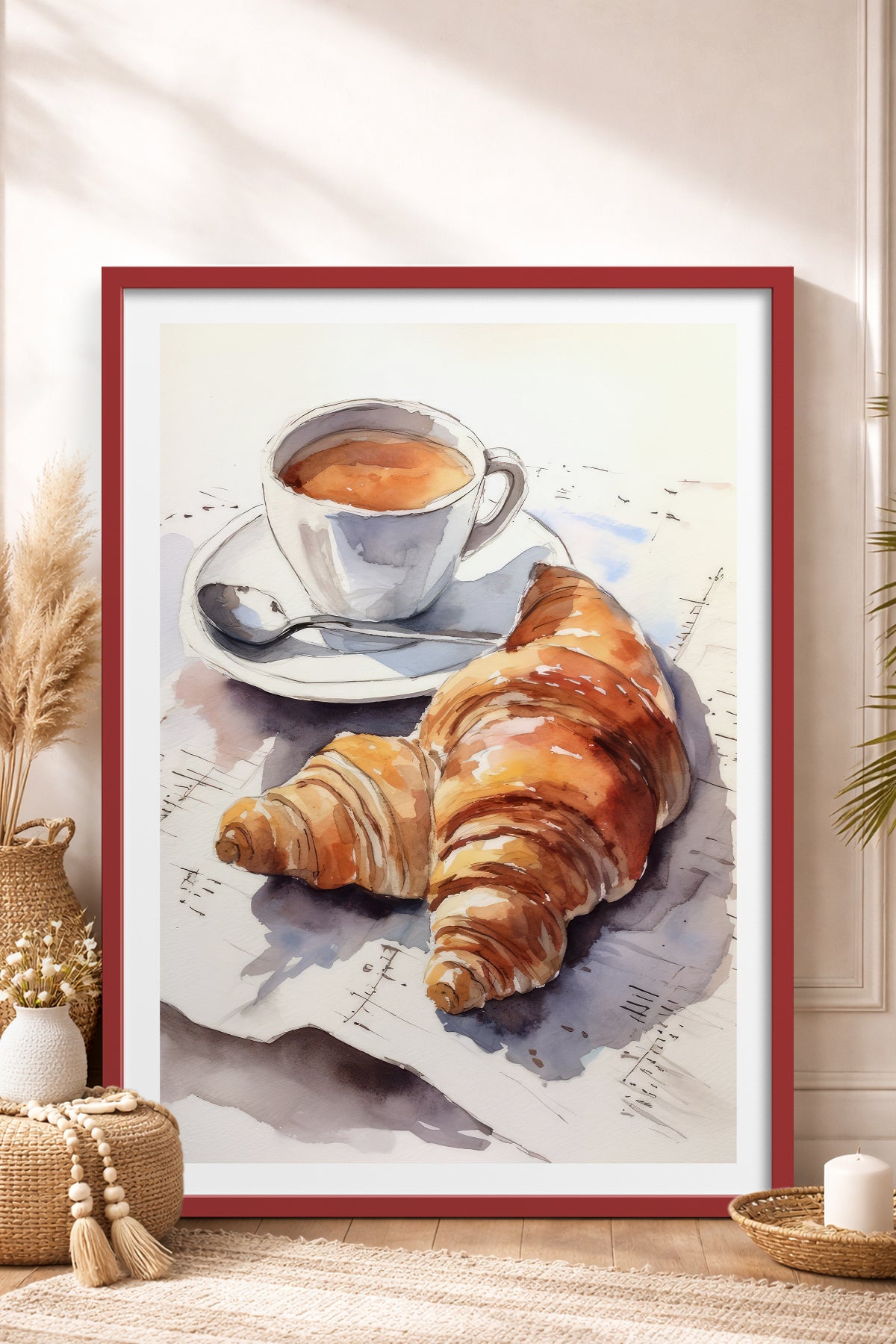 HOMEPACK Ahşap Çerçeveli Tablo Çerçeveli Poster Sanatsal Modern Duvar Dekoru TK-797