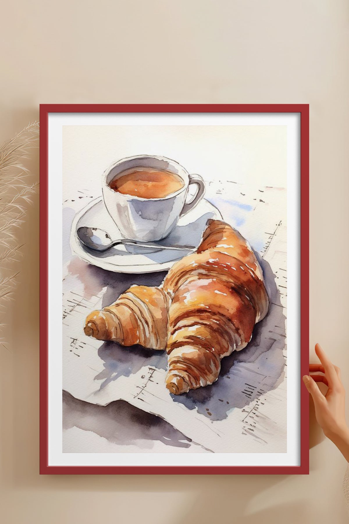 HOMEPACK Ahşap Çerçeveli Tablo Çerçeveli Poster Sanatsal Modern Duvar Dekoru TK-797