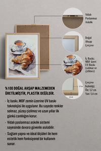 HOMEPACK Ahşap Çerçeveli Tablo Çerçeveli Poster Sanatsal Modern Duvar Dekoru TK-797
