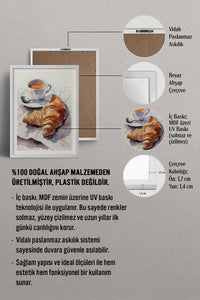 HOMEPACK Ahşap Çerçeveli Tablo Çerçeveli Poster Sanatsal Modern Duvar Dekoru TK-797