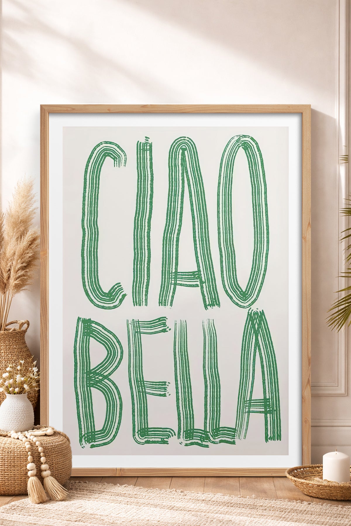 HOMEPACK Ahşap Çerçeveli Tablo Çerçeveli Poster Sanatsal Modern Duvar Dekoru TK-800