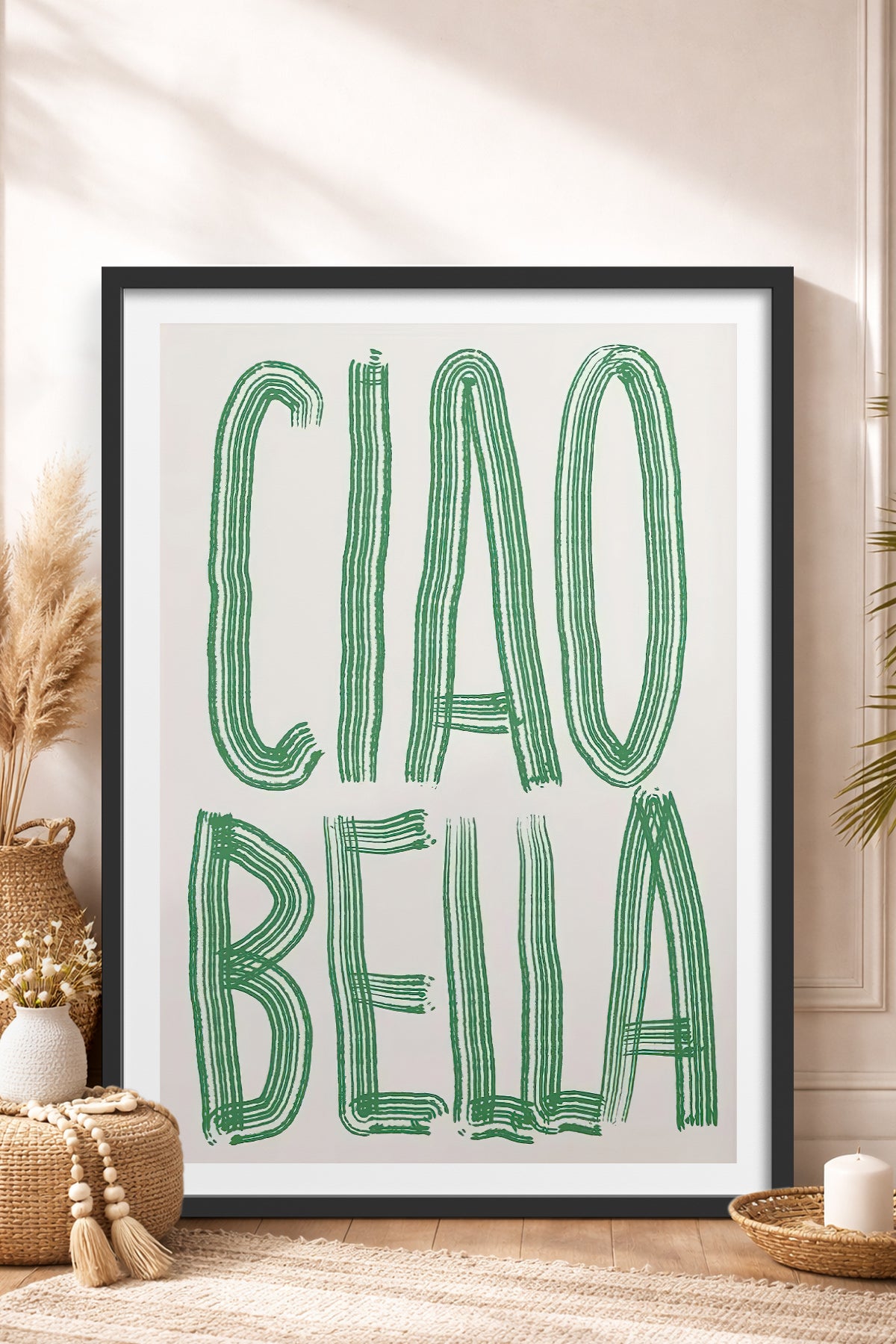 HOMEPACK Ahşap Çerçeveli Tablo Çerçeveli Poster Sanatsal Modern Duvar Dekoru TK-800