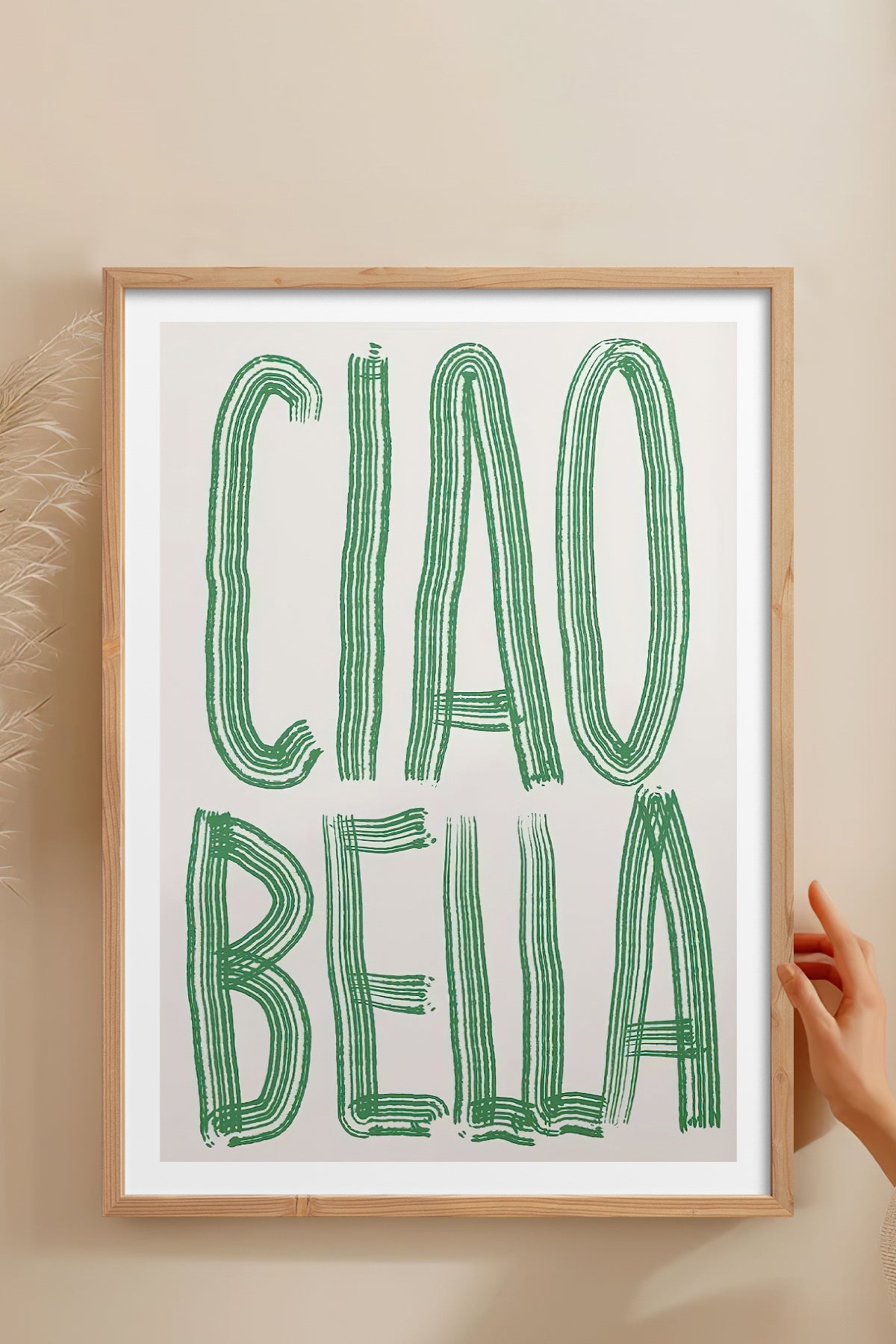 HOMEPACK Ahşap Çerçeveli Tablo Çerçeveli Poster Sanatsal Modern Duvar Dekoru TK-800