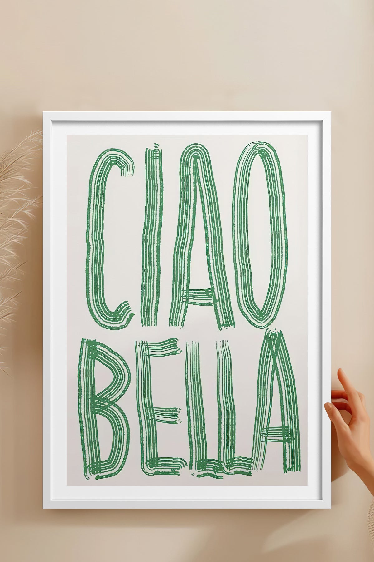 HOMEPACK Ahşap Çerçeveli Tablo Çerçeveli Poster Sanatsal Modern Duvar Dekoru TK-800