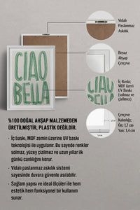 HOMEPACK Ahşap Çerçeveli Tablo Çerçeveli Poster Sanatsal Modern Duvar Dekoru TK-800