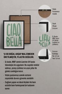 HOMEPACK Ahşap Çerçeveli Tablo Çerçeveli Poster Sanatsal Modern Duvar Dekoru TK-800