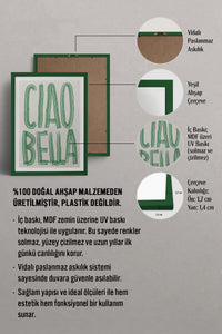 HOMEPACK Ahşap Çerçeveli Tablo Çerçeveli Poster Sanatsal Modern Duvar Dekoru TK-800