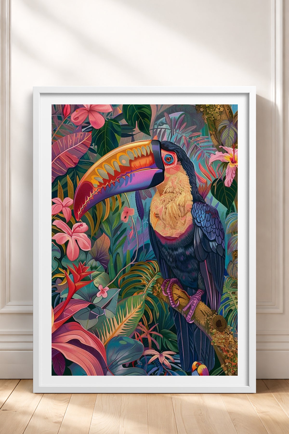 HOMEPACK Ahşap Çerçeveli Tablo Çerçeveli Poster Sanatsal Modern Duvar Dekoru TK-803
