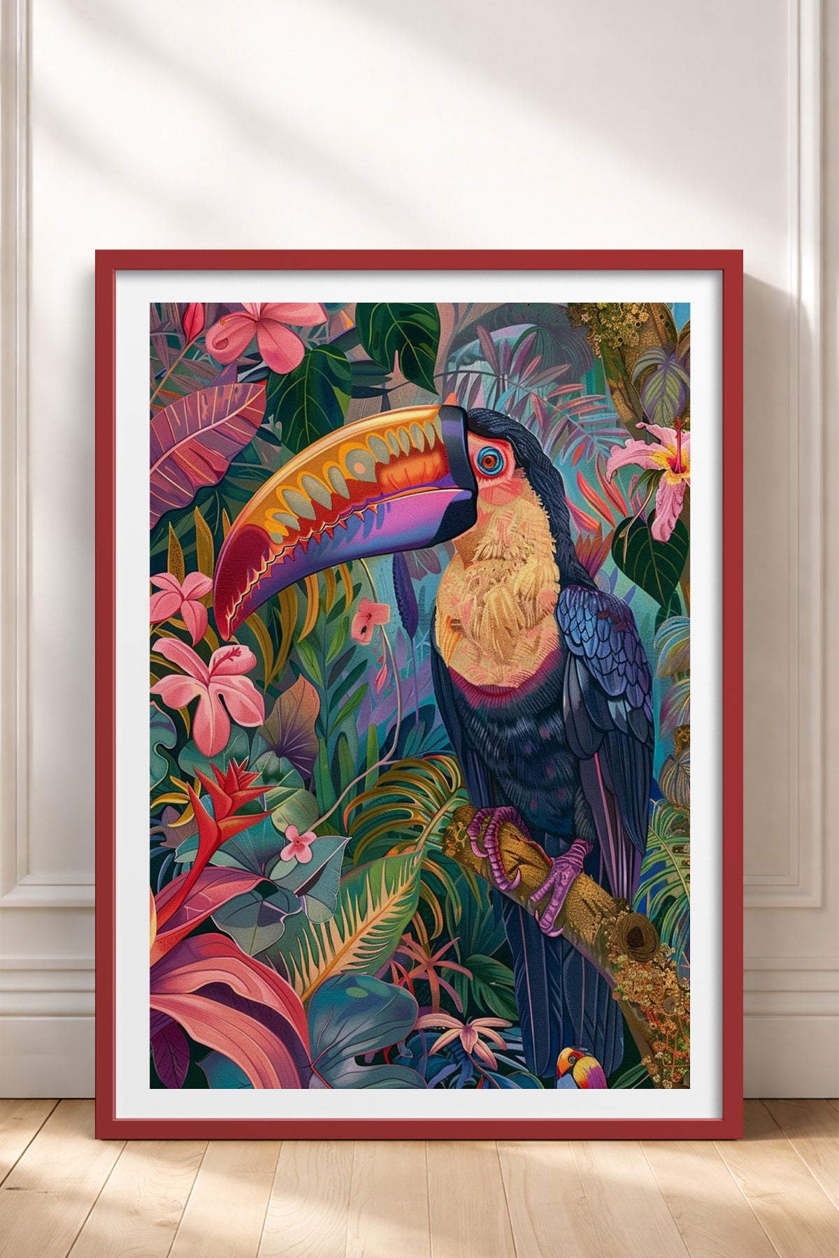 HOMEPACK Ahşap Çerçeveli Tablo Çerçeveli Poster Sanatsal Modern Duvar Dekoru TK-803