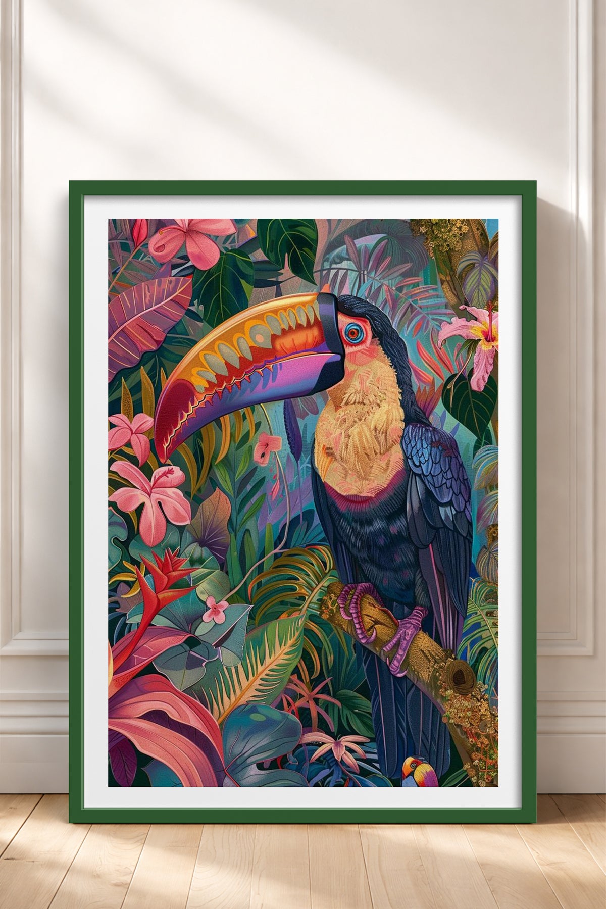 HOMEPACK Ahşap Çerçeveli Tablo Çerçeveli Poster Sanatsal Modern Duvar Dekoru TK-803