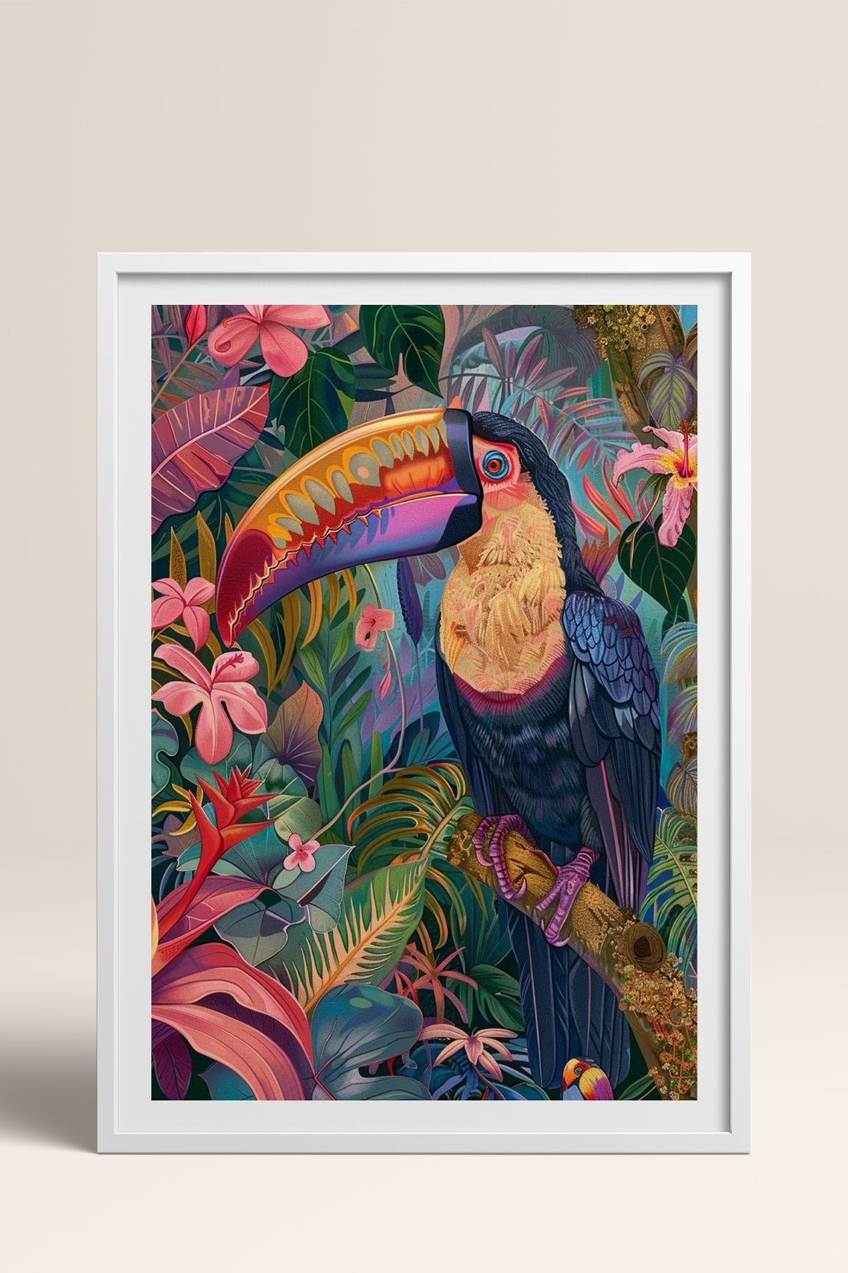 HOMEPACK Ahşap Çerçeveli Tablo Çerçeveli Poster Sanatsal Modern Duvar Dekoru TK-803
