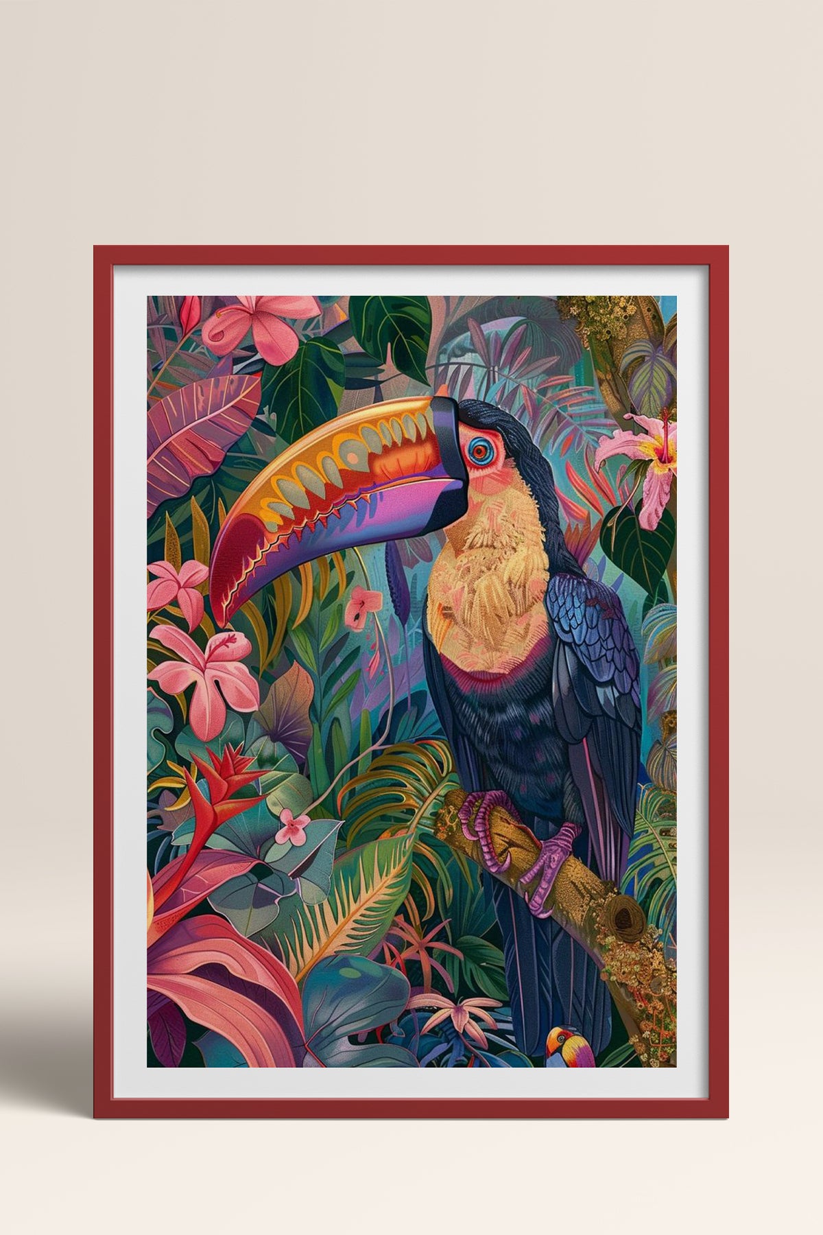 HOMEPACK Ahşap Çerçeveli Tablo Çerçeveli Poster Sanatsal Modern Duvar Dekoru TK-803