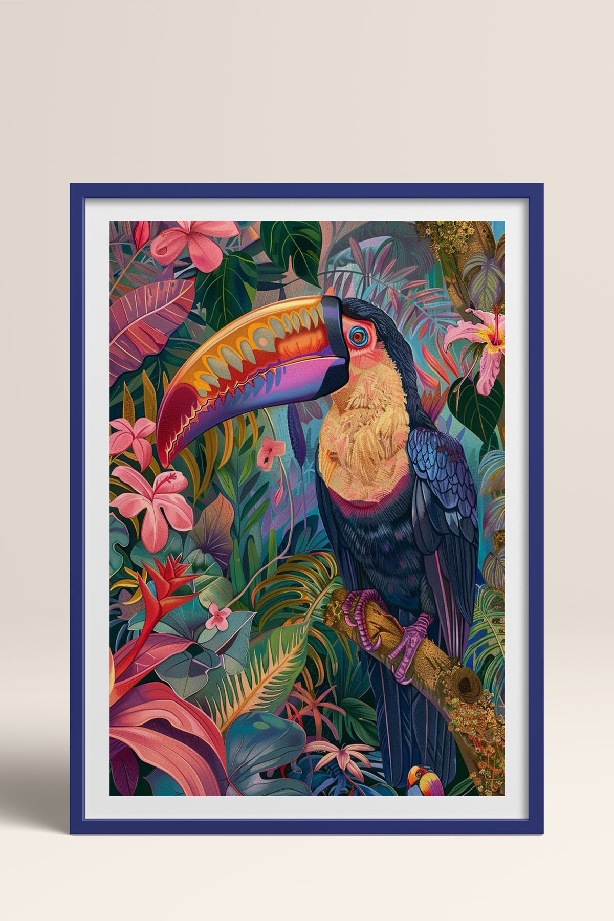 HOMEPACK Ahşap Çerçeveli Tablo Çerçeveli Poster Sanatsal Modern Duvar Dekoru TK-803