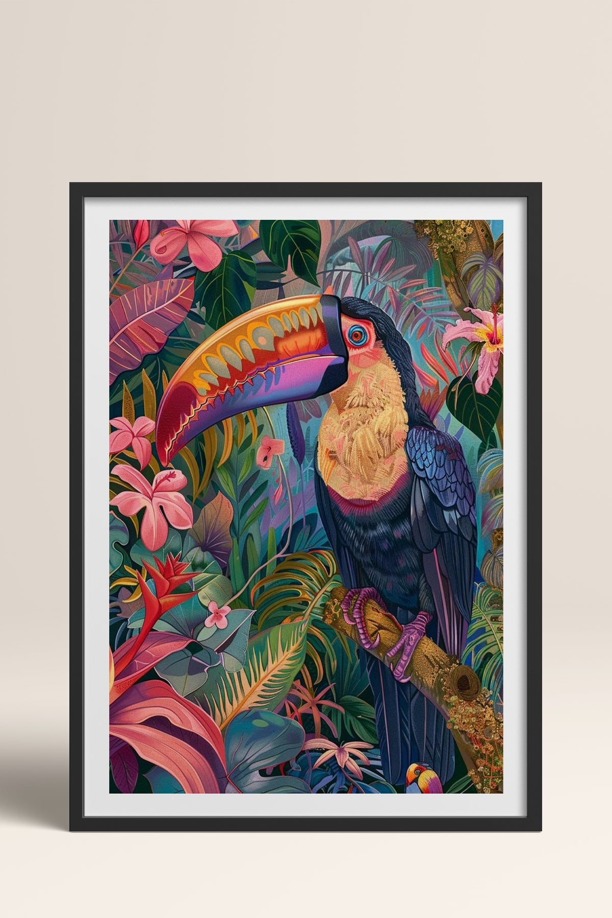 HOMEPACK Ahşap Çerçeveli Tablo Çerçeveli Poster Sanatsal Modern Duvar Dekoru TK-803